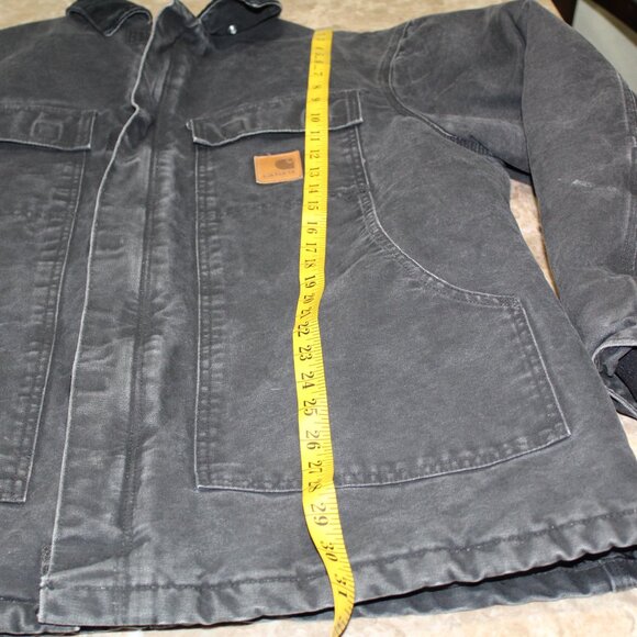 Carhartt Sandstone Traditional Coat Size Large Tall C26 BLK - Arctic Quilt Lined - Picture 10 of 15